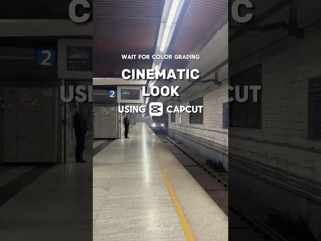 Cinematic Color Grading in CapCut - Tutorial #shorts