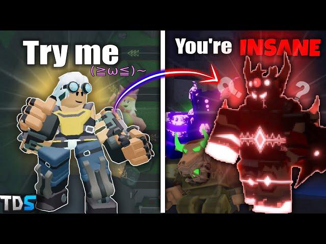 Secret Brawler DESTROYS EVERY BOSS in TDS (Secret BOSS..?)(Roblox) [meme]