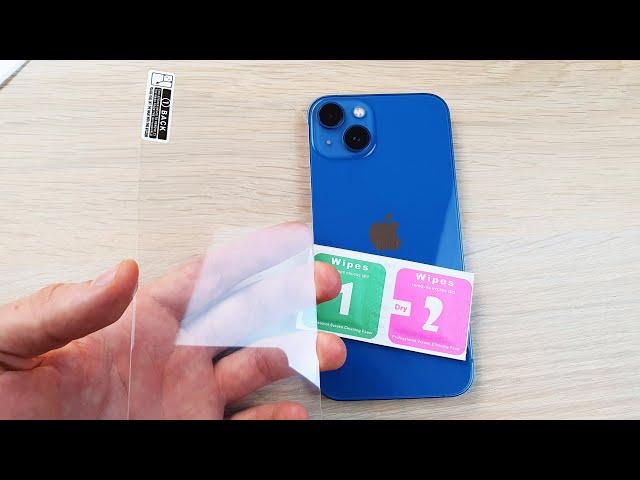 КЛЕЮ ЗАЩИТНОЕ СТЕКЛО НА IPHONE 13!