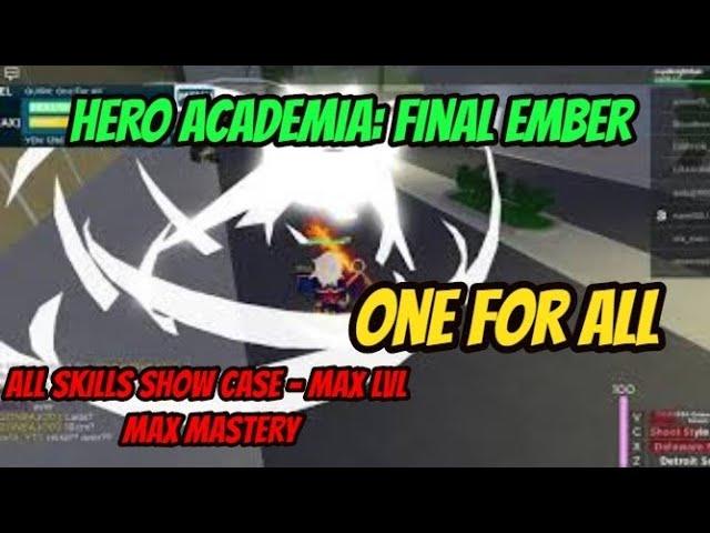 Hero Academia: Final Ember | One For All - All Skills Showcase