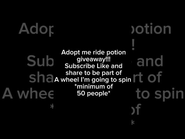 Adopt me ride potion giveaway!!! #adoptme #giveaway