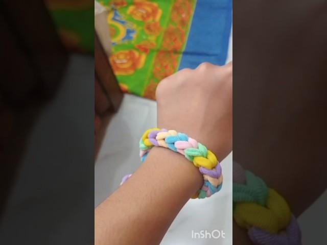 making rubbers bracelet#craft#craftyvibeswithvanshika