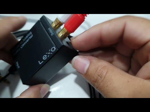 como sacar el audio de un tv a un equipo de sonido/ de Óptico a RCA