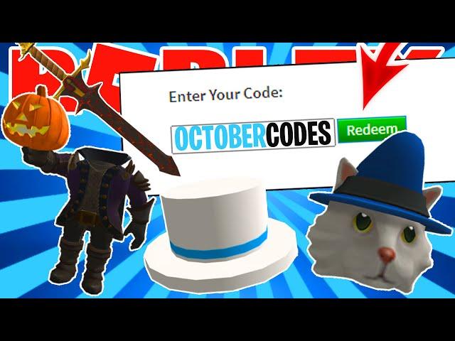 *6 CODES?!* ALL NEW PROMO CODES in ROBLOX! (October 2020) NEW Headless Horseman!