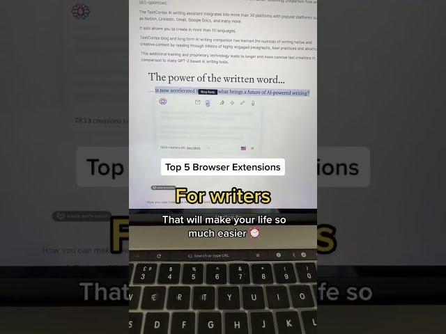Top 5 Extensions for Writers & Marketers 