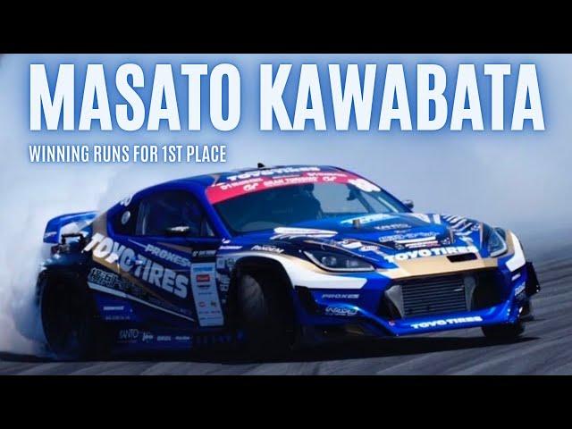 Masato KAWABATA | Winning Runs For 1st Place | D1 Grand Prix 2022 | Round 1 (Fuji Speedway)