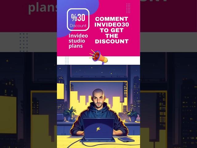 Invideo offer - 30% off ALL annual studio plans