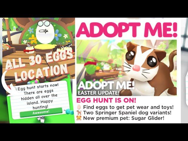 ALL 30 EGGS LOCATION ADOPT ME EASTER UPDATE  // ADOPT ME EGG HUNT 2022 // AdoptME (Roblox)