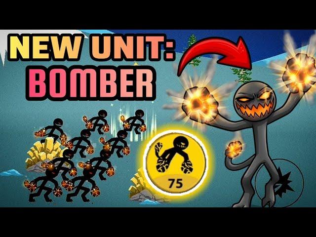 Stick War Legacy Mod Update, New Unit: Bomber! Epic Powerful Explosive Chaos Unit Bomber Gameplay!