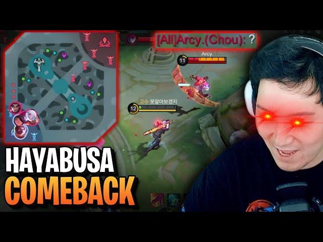 Crazy 5men team comeback | Mobile Legends Hayabusa