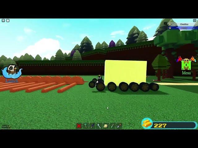 Custom tank wheels + suspension test 2 (Build a Boat for Treasure)