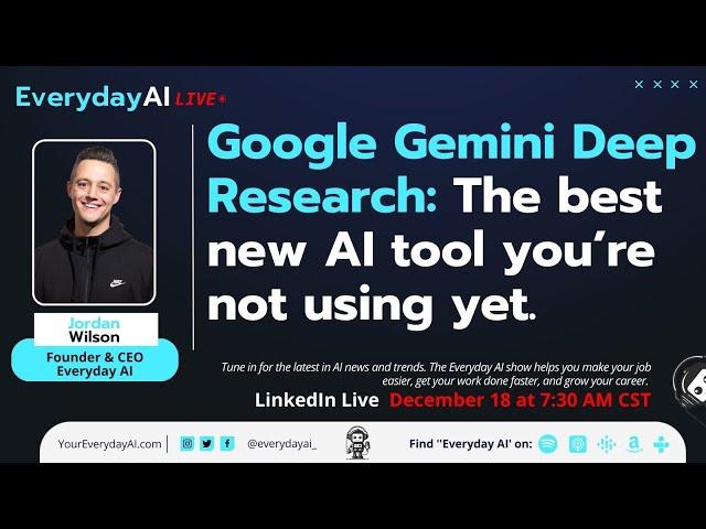 Google Gemini Deep Research: The best new AI tool you’re not using yet.