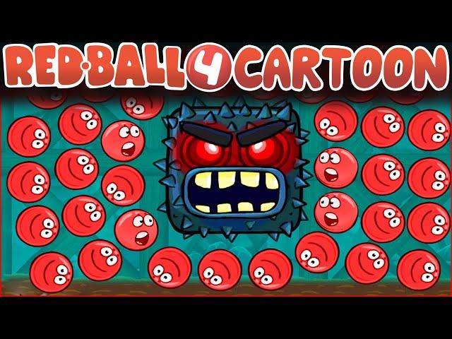 Red Ball 4 Cartoon #1 Animation about ball and square ! Сборник мультиков про красный шарик Спуди !