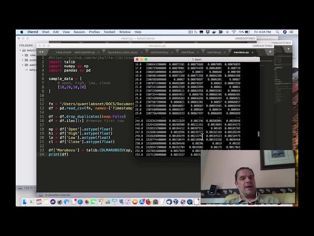 Market reversal with Marubozu Line Python TA Lib demo