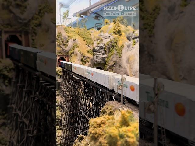 HO Scale Model Railroad Layout Inside a six-door C&O Horse Car  #modelrailroad #train #modelrailway