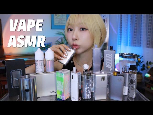 VAPE ASMR) SILVER-COLORED VAPES COLLECTION | 여름에 어울리는 실버 컬러 전자담배 모아보기