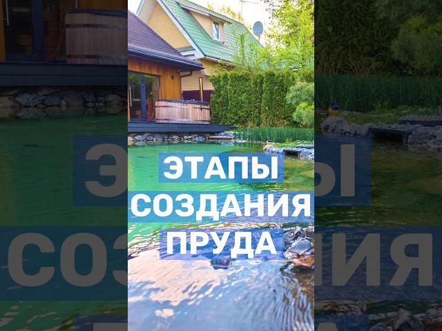 Рыбачим с балкона в своём пруду! Как сделать пруд с рыбой. Этапы создания пруда на участке #shorts