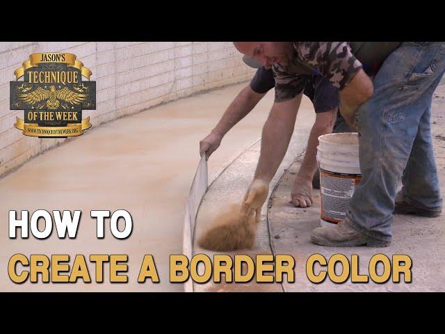 Stamped Concrete Border Color