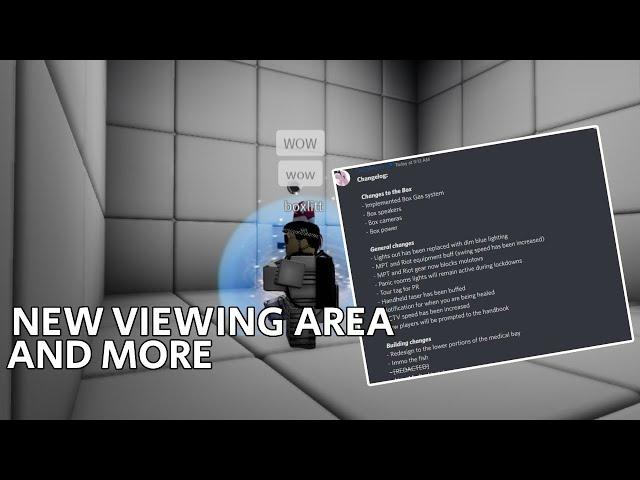 NEW VIEWING ROOM ROBLOX SHCA UPDATE