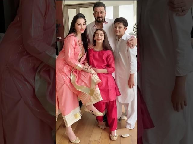 Sanjay Dutt with his wife Manyata Dutt and Family #sanjaydutt #shorts #ytshorts