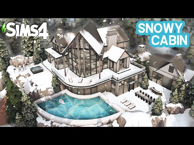 Sims 4 SNOWY CABIN ️ [No CC] - Speed Build | Kate Emerald