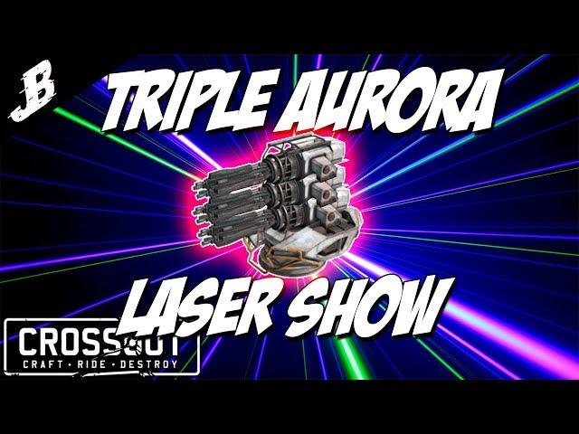 Is the Aurora laser better than the MG13 Equalizer Minigun??? - Crossout Triple aurora Gameplay