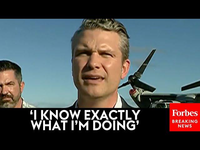 BREAKING NEWS: Pete Hegseth Tells Reporters 'Nobody's Texting Plans' After Shocking Group Chat Leak