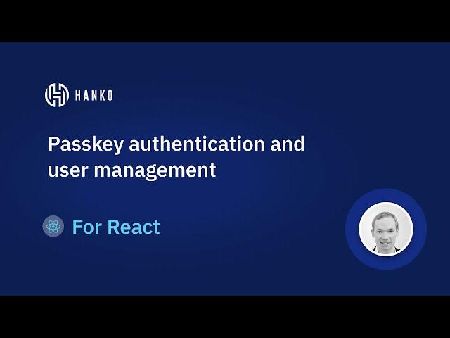 Passkey authentication and user management for React in 10 minutes