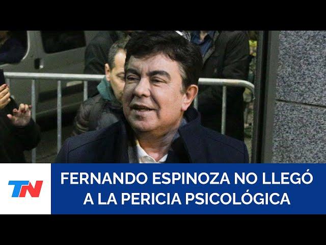 Fernando Espinoza no fue sometido a la pericia psicológica porque no fue a la hora citada