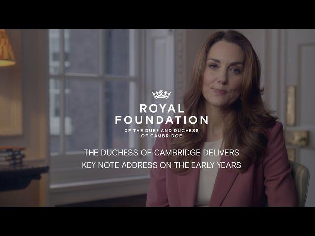 The Duchess of Cambridge gives a Keynote Speech on Landmark Research #5BigInsights | Early Years