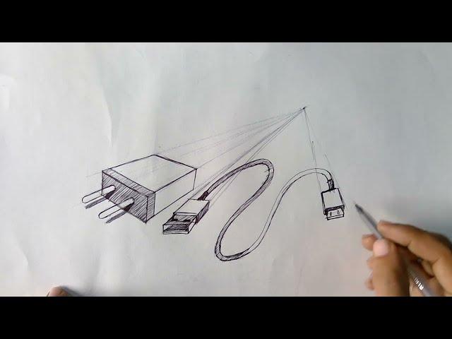 How to Draw Object with One Point Perspectives, Step by Step Easily / Design and Art Process Video