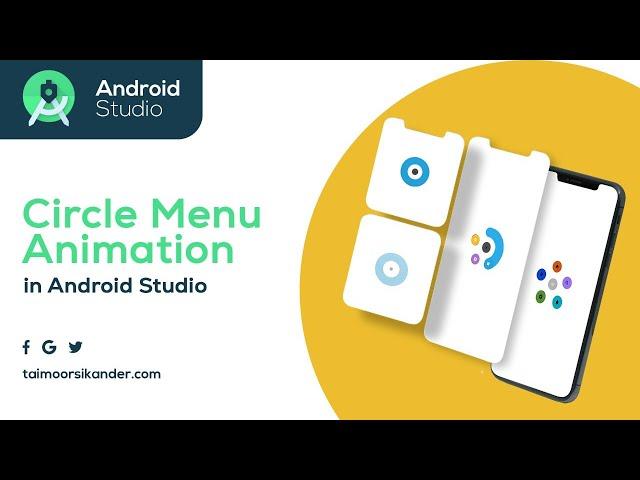 Circle Menu in Android Studio | Circle Menu Android