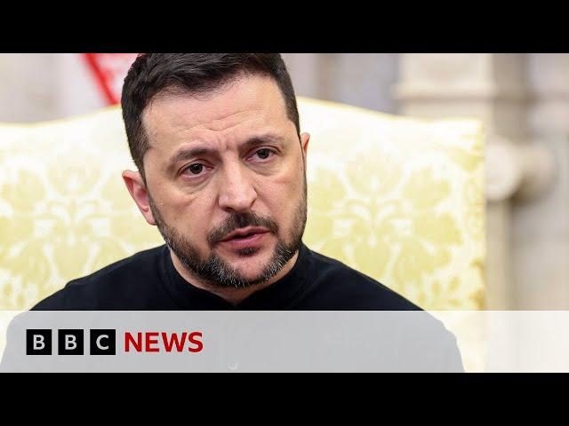 President Zelensky tells Russia to 'stop attacking' Ukraine following air strikes | BBC News