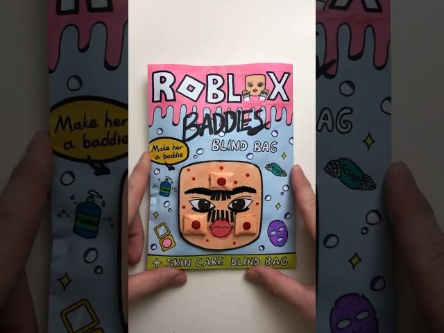 roblox baddies blind bag! #roblox #baddie #skincare #asmr #craft #handmade #satisfying #diy #fyp