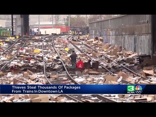 Thieves raiding rail cargo containers in Los Angeles