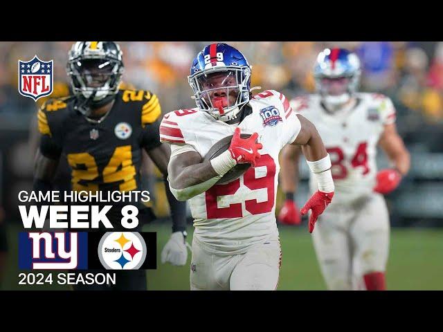 New York Giants vs. Pittsburgh Steelers Game Highlights | NFL 2024 Season Week 8