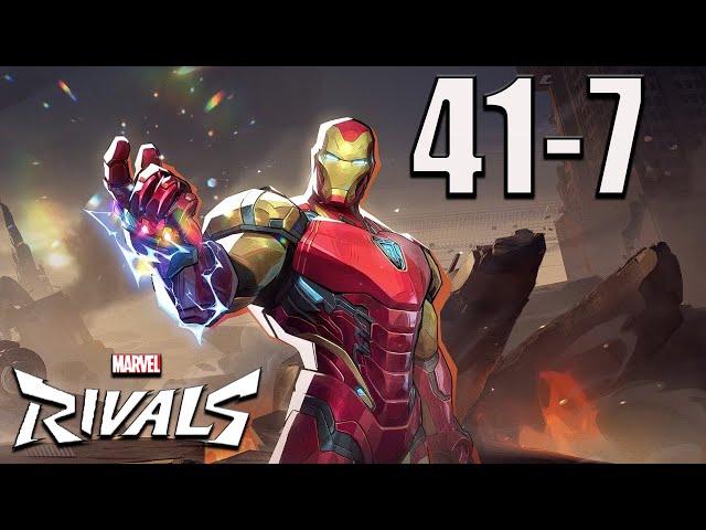 Iron Man Obliterates Enemy With 41 Kills [Marvel Rivals Competitive]