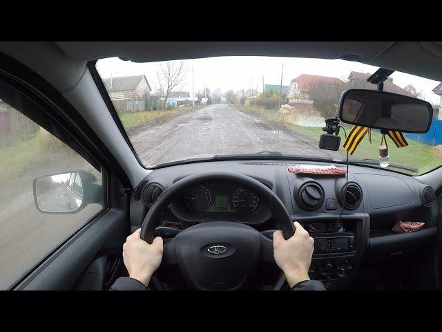 POV Test Drive LADA GRANTA (1.6 MT 87 HP 2015)