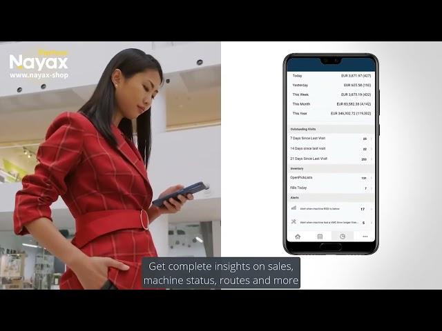 Nayax MoMa-App - Behalten Sie Ihren Betrieb im Griff - mit Ihrem Smartphone