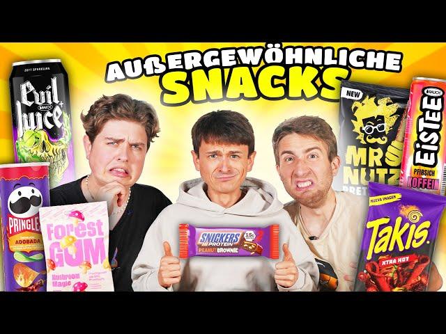 Wir ESSEN extrem außergewöhnliche SNACKS  mit Smiley & Falco