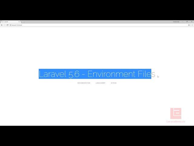 Learn about Laravel's Environment Files