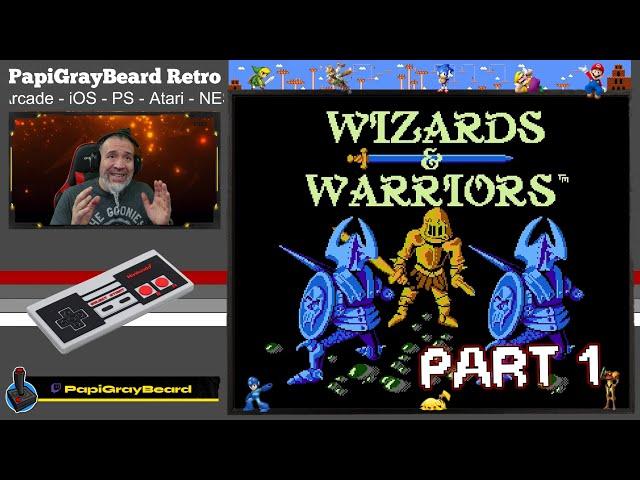 Nintendo NES Retro Game Wizards and Warriors I Gameplay | Part 1