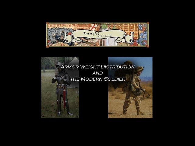 Armor Weight Distribution and the Modern Soldier