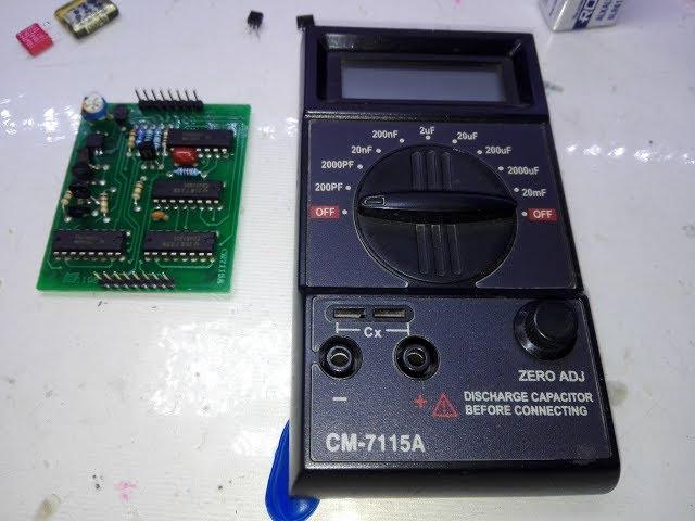 CM-7115A repair ремонт измерителя ёмкости