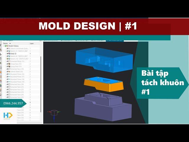 Mold Design | Tách khuôn trên NX - Bài #1