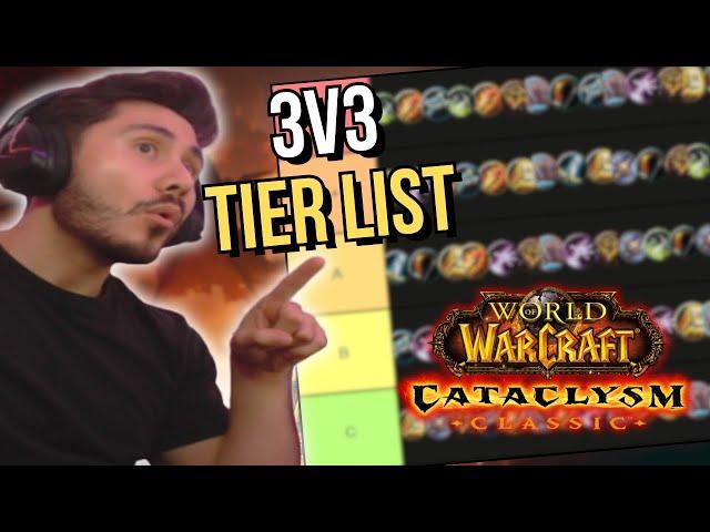 Cataclysm Classic 3v3 Arena Tier List