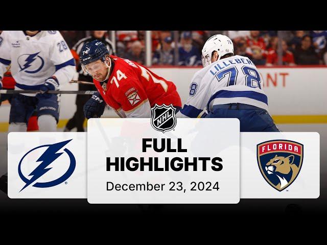 NHL Highlights | Lightning vs. Panthers | December 23, 2024