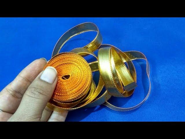 How to make gota patti leaves | gota work | gota flower leaves | gota Patti leaves making