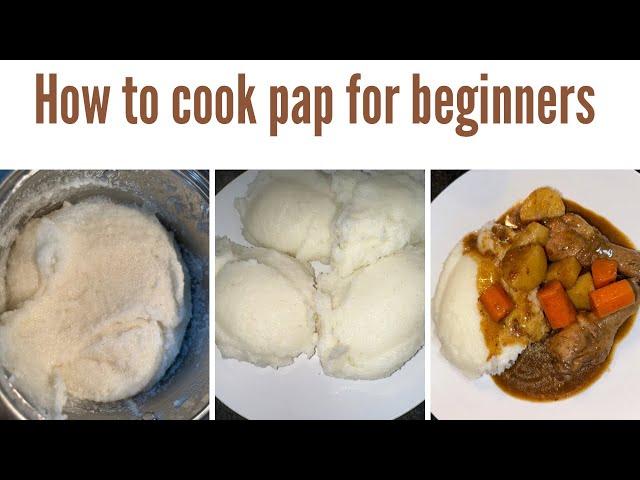 How to cook pap for beginners/ South Africa