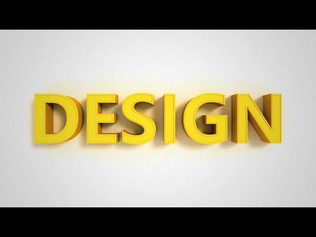 3D Text | Photoshop